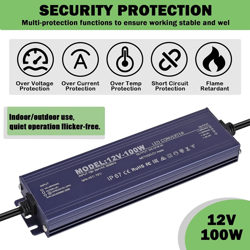 ● Driver LED 12V, Tahan Air IP - Dc Power Supply 12V ulasan dan harga