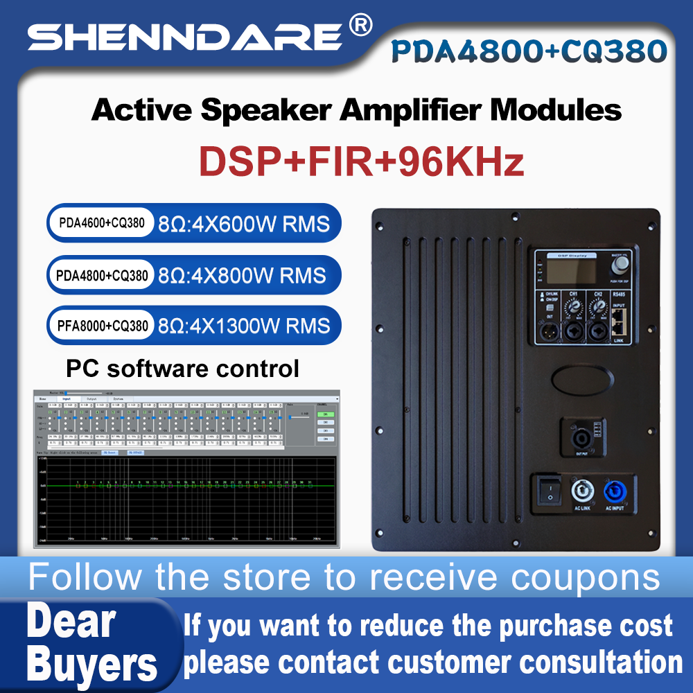 SenMicre PDA4800+CQ380 Penguat - Modular Power Supply ulasan dan harga