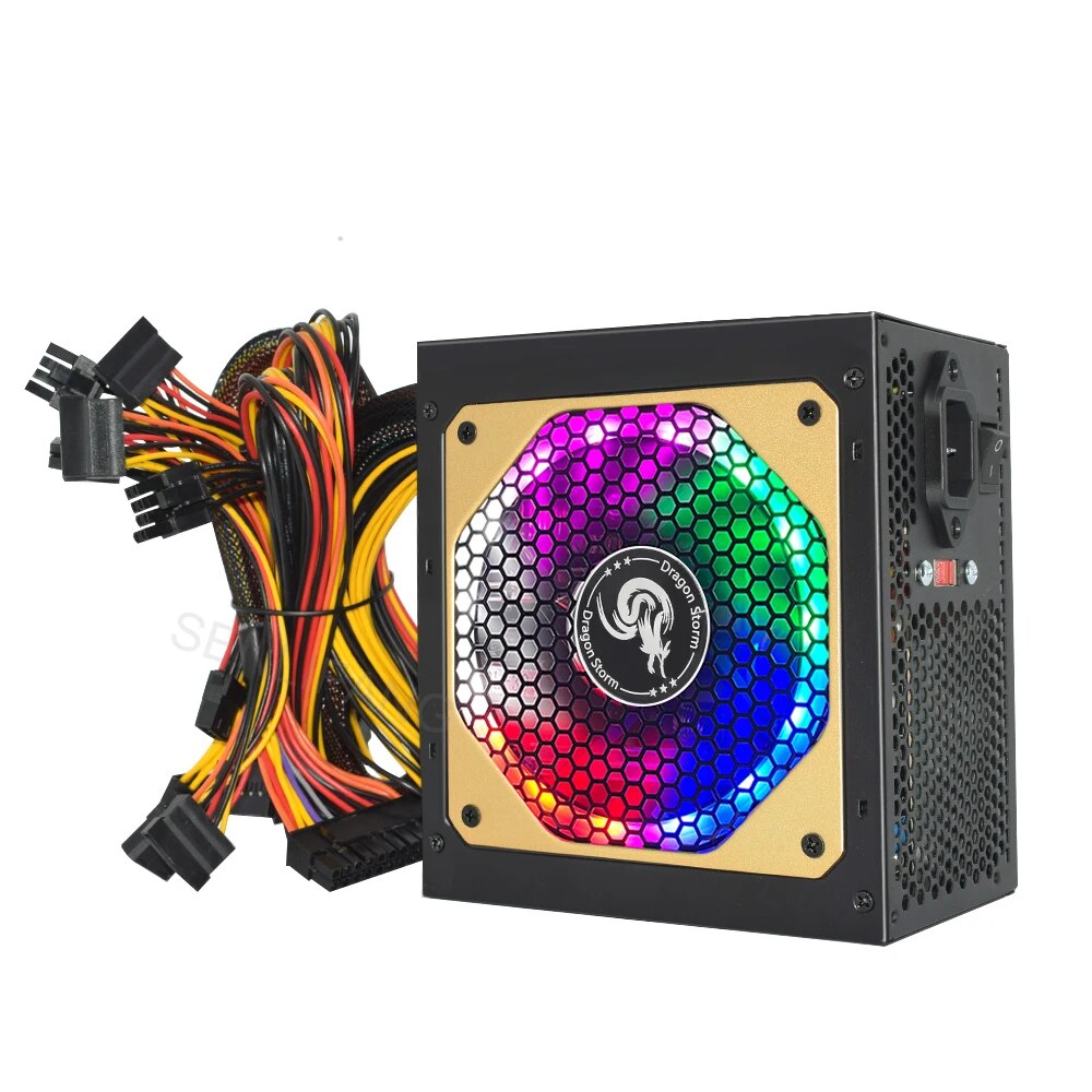 ATX 400W 600W 110-230V RGB 12V - Power Supply 750W ulasan dan harga