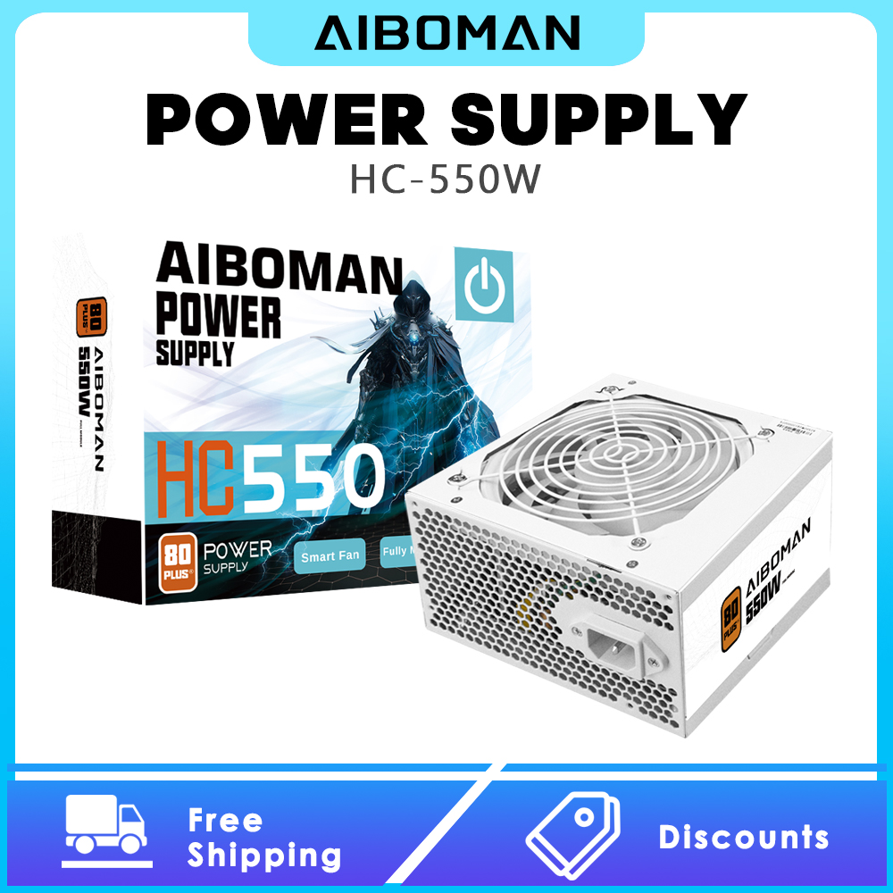 AIBOMAN Power Supply 550W 80PL - Power Supply 650W ulasan dan harga